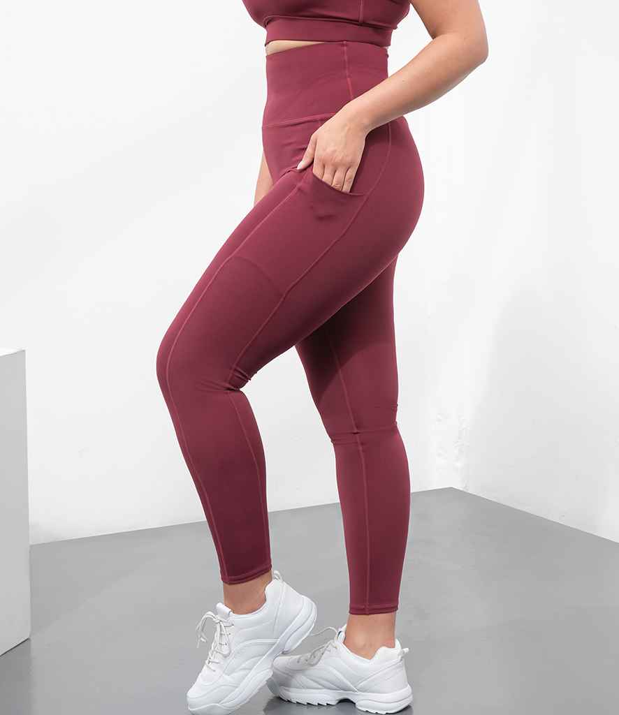 Tombo Ladies Core Pocket Leggings in by Tombo — Custom branded clothing by Print Press, featuring premium embroidery produced in our specialist print lab in the UK.