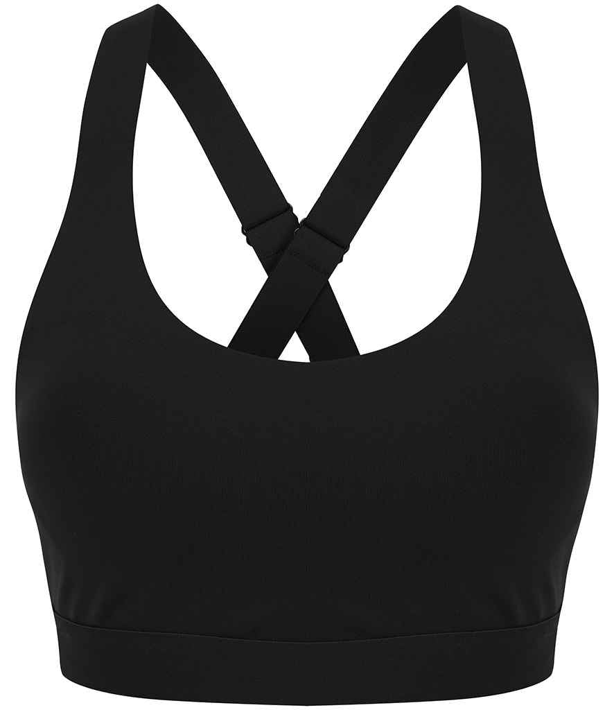 Tombo Medium Impact Core Bra in Black by Tombo — Custom branded clothing by Print Press, featuring premium embroidery produced in our specialist print lab in the UK.