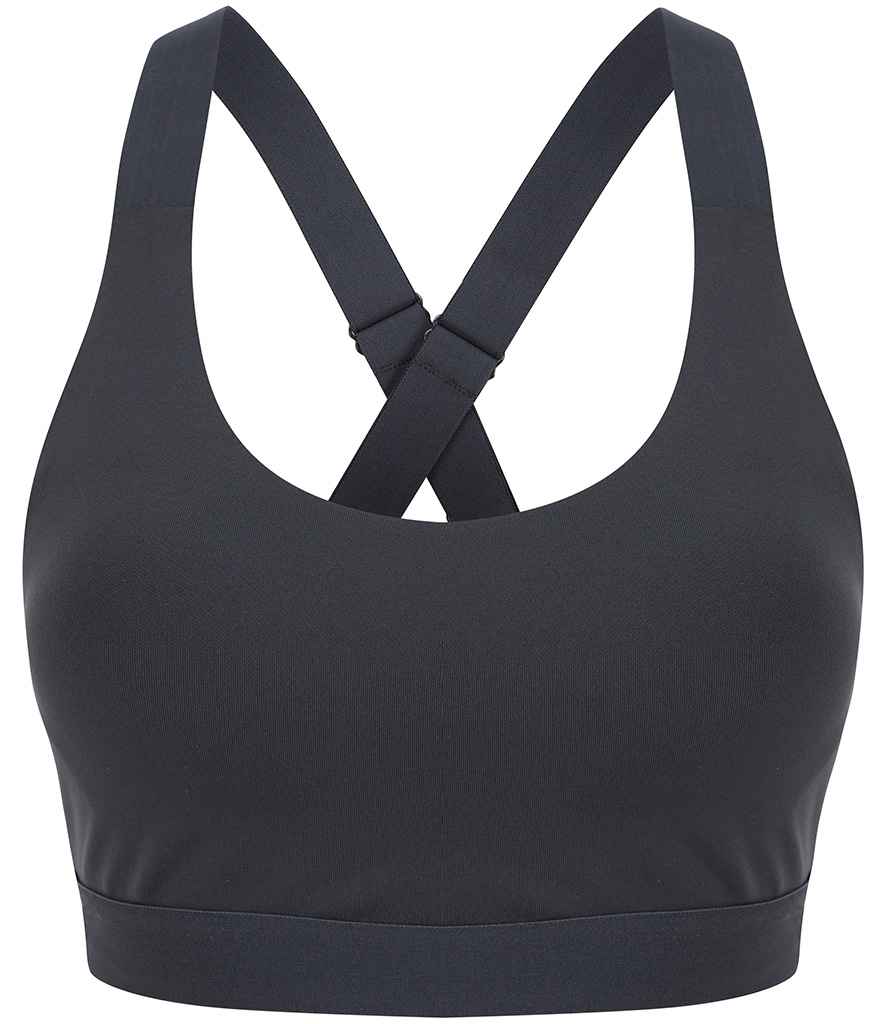 Tombo Medium Impact Core Bra in Charcoal by Tombo — Custom branded clothing by Print Press, featuring premium embroidery produced in our specialist print lab in the UK.
