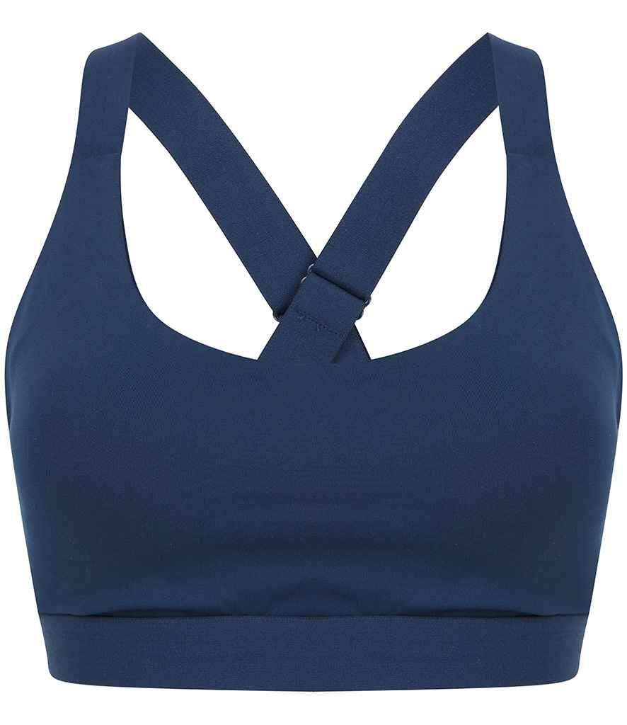 Tombo Medium Impact Core Bra in Navy by Tombo — Custom branded clothing by Print Press, featuring premium embroidery produced in our specialist print lab in the UK.