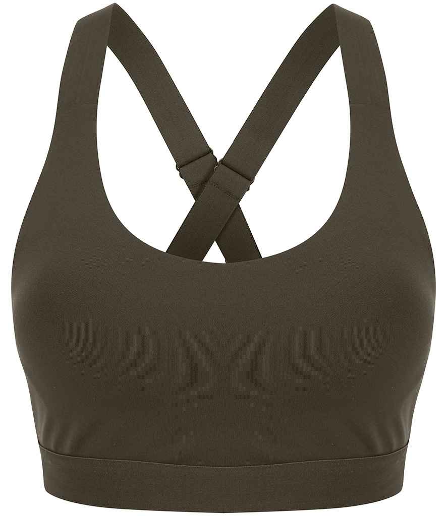 Tombo Medium Impact Core Bra in Olive Green by Tombo — Custom branded clothing by Print Press, featuring premium embroidery produced in our specialist print lab in the UK.