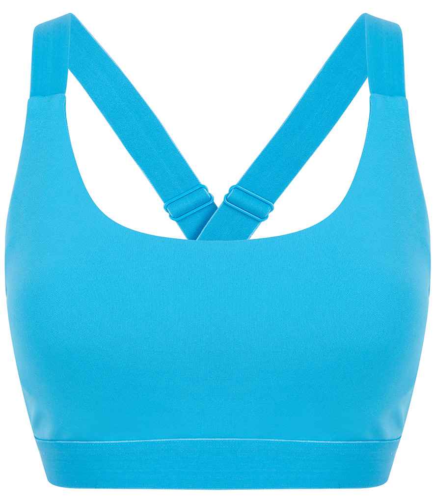 Tombo Medium Impact Core Bra in Turquoise Blue by Tombo — Custom branded clothing by Print Press, featuring premium embroidery produced in our specialist print lab in the UK.