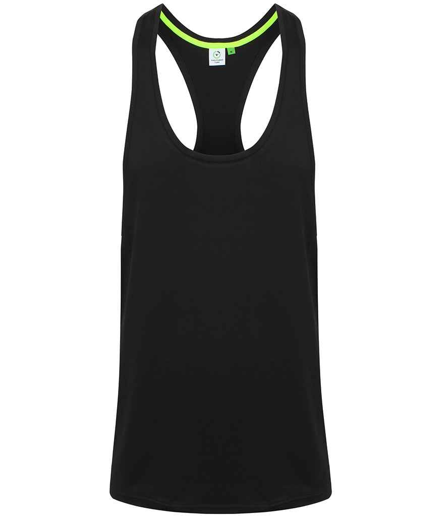 Tombo Muscle Vest in Black by Tombo — Custom branded clothing by Print Press, featuring premium embroidery produced in our specialist print lab in the UK.