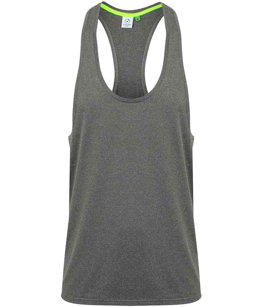 Tombo Muscle Vest in Grey Marl by Tombo — Custom branded clothing by Print Press, featuring premium embroidery produced in our specialist print lab in the UK.