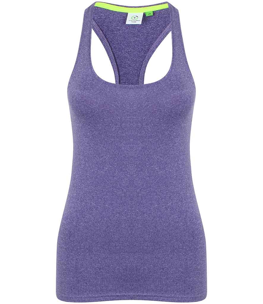 Tombo Ladies Racer Back Vest in Purple Marl by Tombo — Custom branded clothing by Print Press, featuring premium embroidery produced in our specialist print lab in the UK.