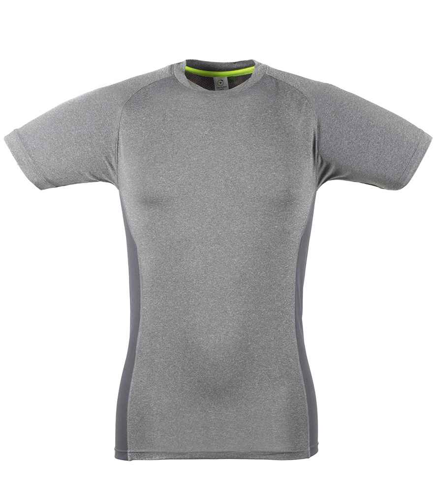 Tombo Slim Fit T-Shirt in Grey Marl Grey by Tombo — Custom branded clothing by Print Press, featuring premium embroidery produced in our specialist print lab in the UK.