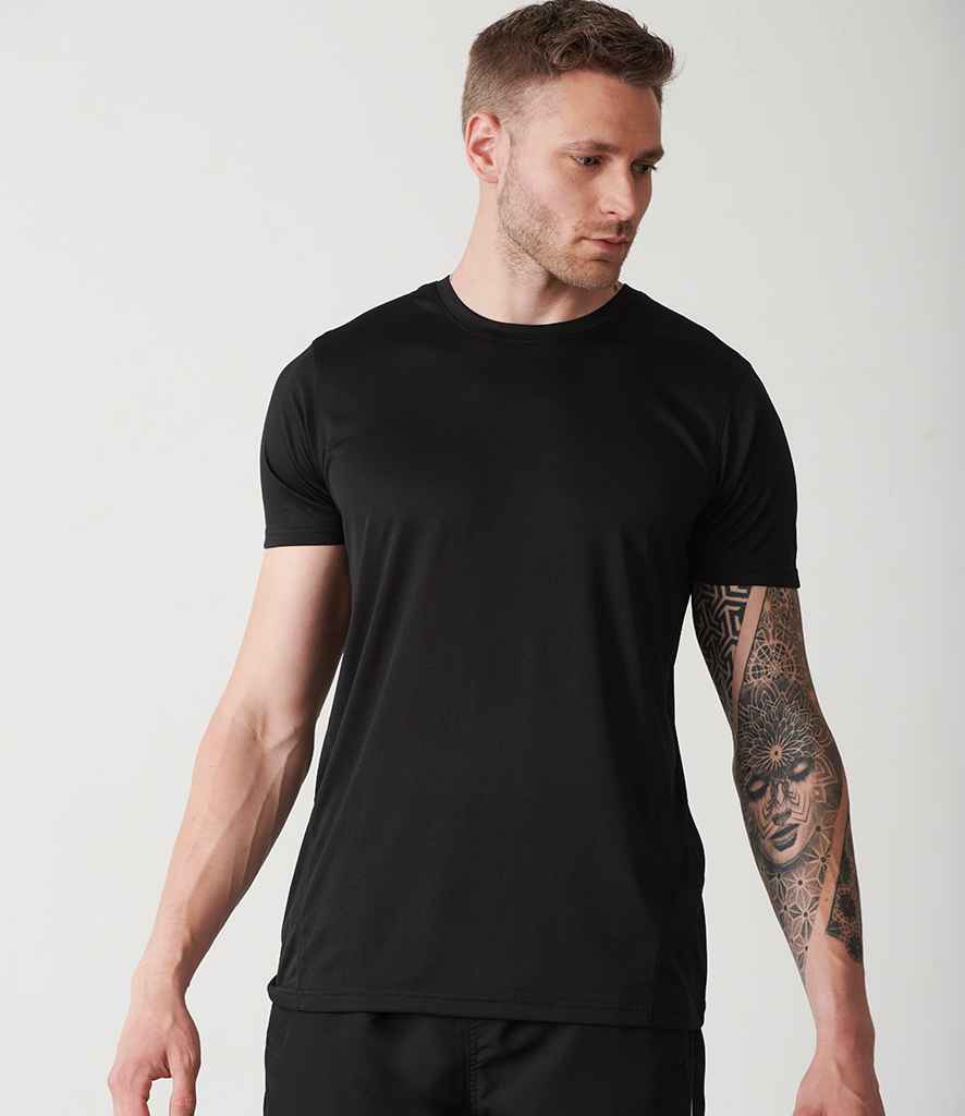 Tombo Unisex Recycled Performance T-Shirt in Black by Tombo — Custom branded clothing by Print Press, featuring premium embroidery produced in our specialist print lab in the UK.