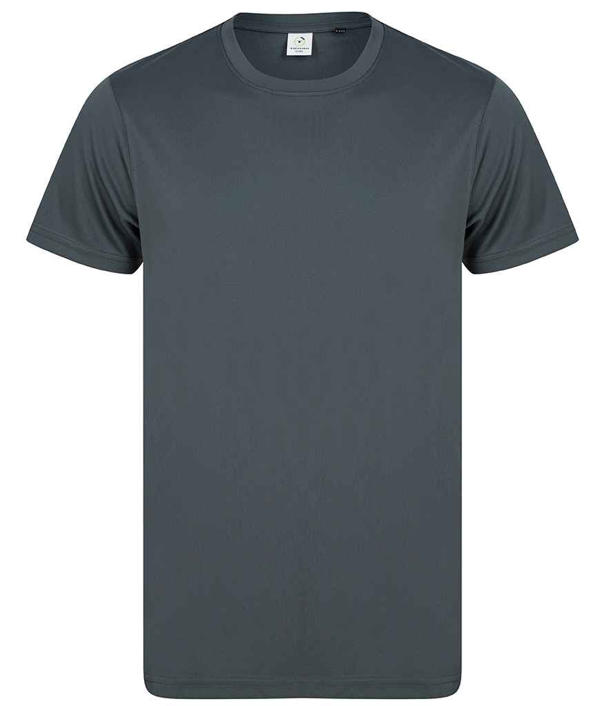 Tombo Unisex Recycled Performance T-Shirt in Charcoal by Tombo — Custom branded clothing by Print Press, featuring premium embroidery produced in our specialist print lab in the UK.