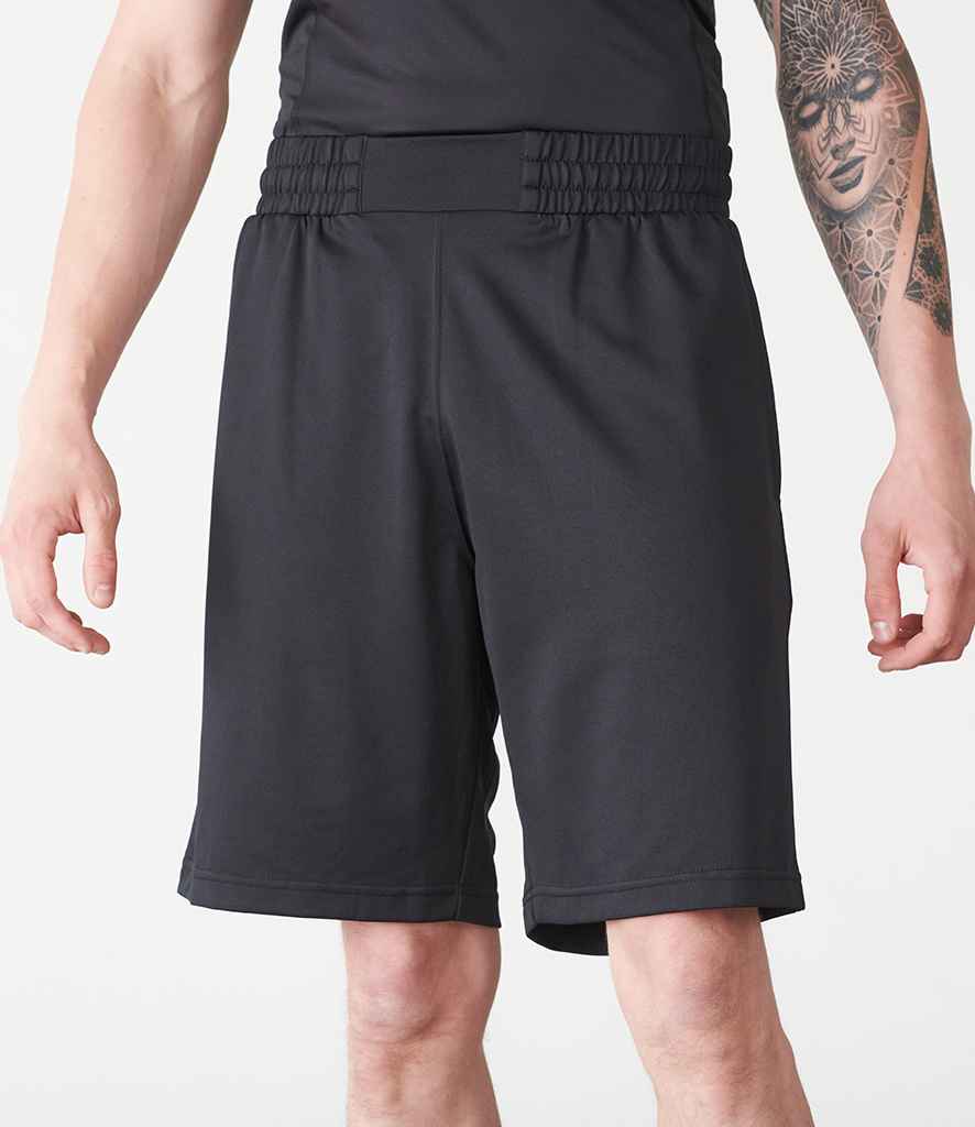 Tombo Combat Shorts in Black by Tombo — Custom branded clothing by Print Press, featuring premium embroidery produced in our specialist print lab in the UK.