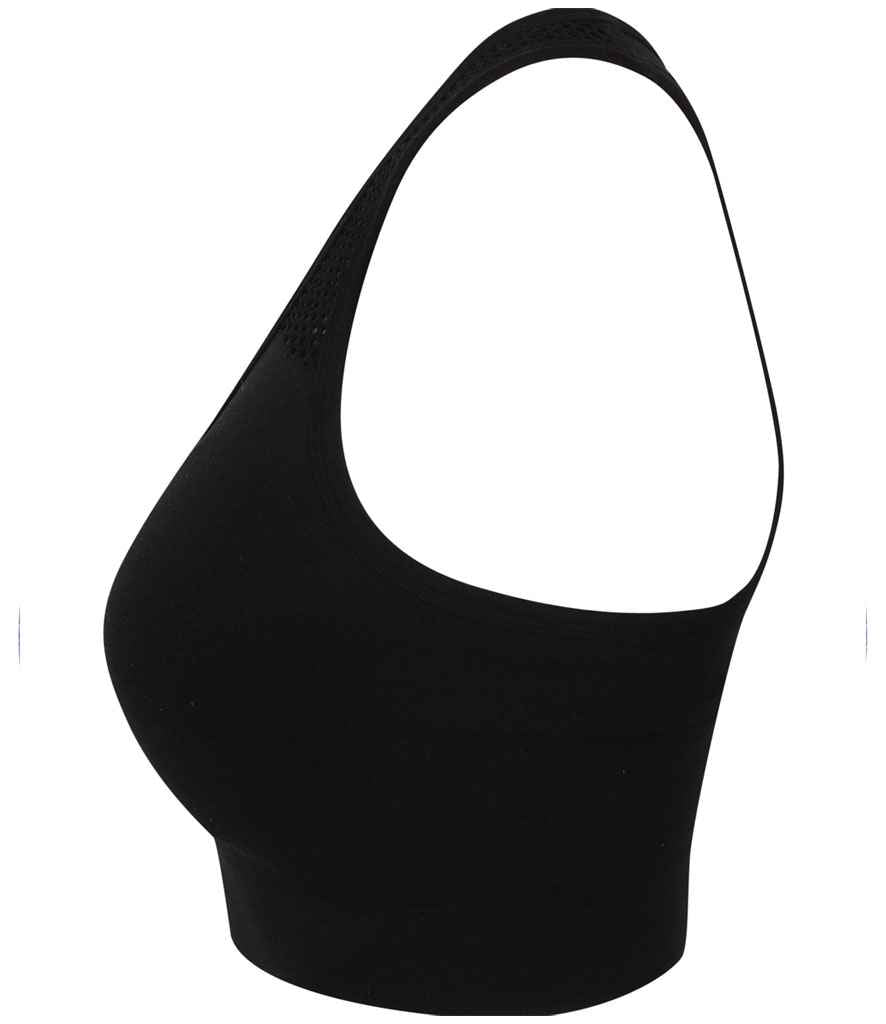 Tombo Ladies Seamless Crop Top in by Tombo — Custom branded clothing by Print Press, featuring premium embroidery produced in our specialist print lab in the UK.