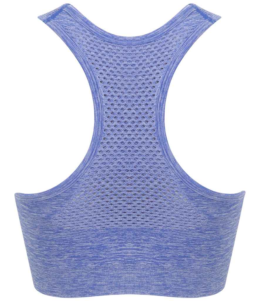 Tombo Ladies Seamless Crop Top in by Tombo — Custom branded clothing by Print Press, featuring premium embroidery produced in our specialist print lab in the UK.