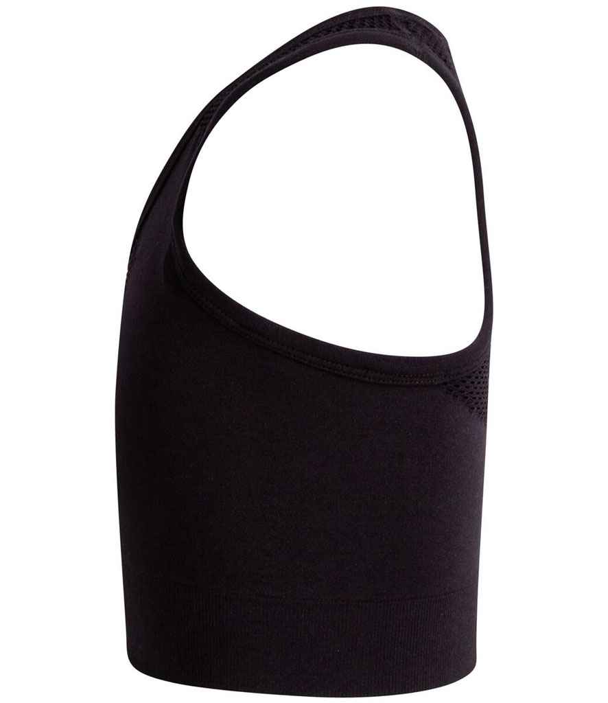 Tombo Kids Seamless Crop Top in by Tombo — Custom branded clothing by Print Press, featuring premium embroidery produced in our specialist print lab in the UK.