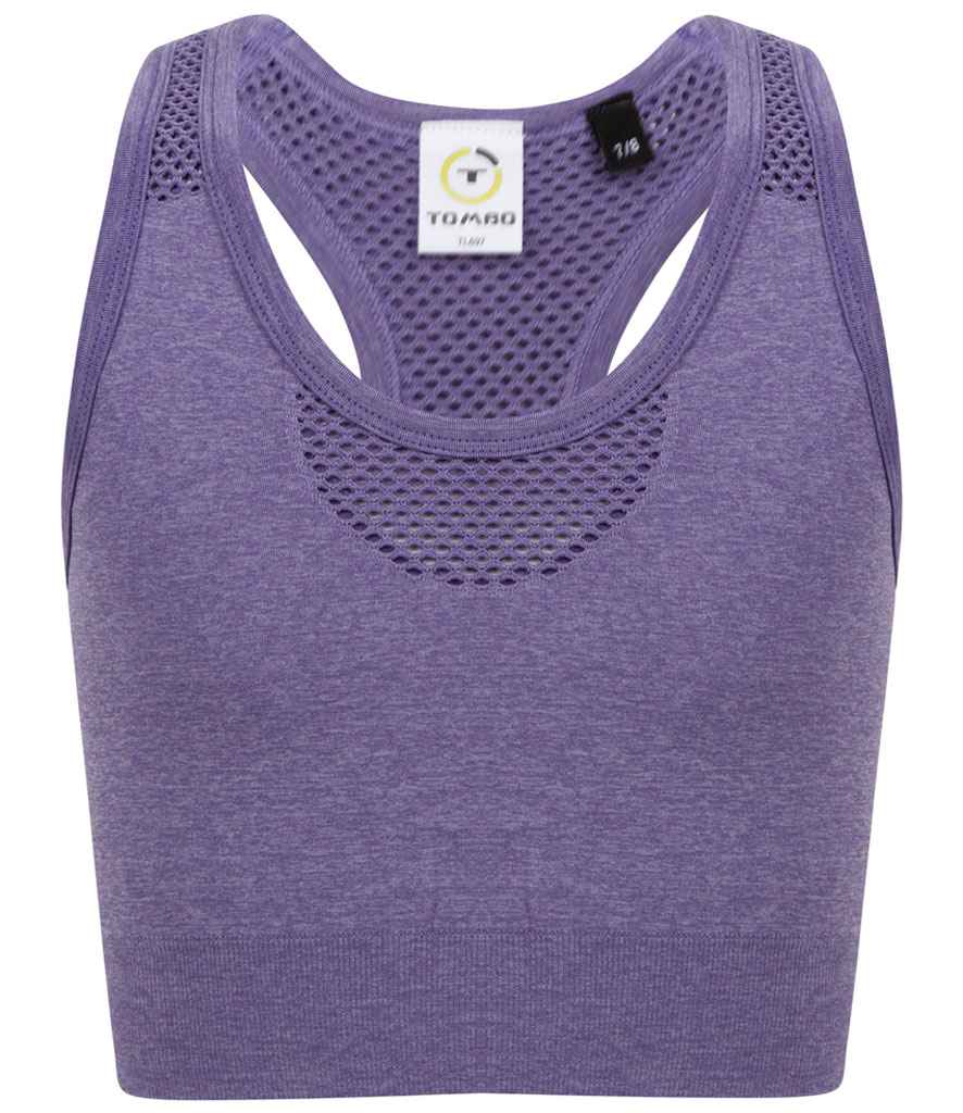 Tombo Kids Seamless Crop Top in by Tombo — Custom branded clothing by Print Press, featuring premium embroidery produced in our specialist print lab in the UK.