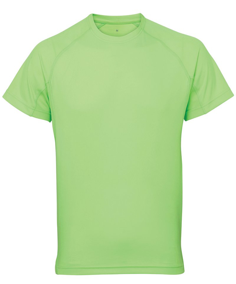 Tridri Panelled Tech Tee in Lightning Green by TriDri — Custom branded clothing by Print Press, featuring premium embroidery produced in our specialist print lab in the UK.