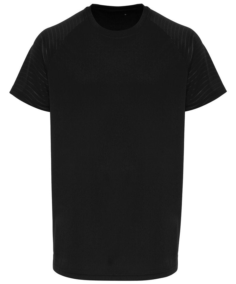 Tridri Embossed Sleeve T-Shirt in Black by TriDri — Custom branded clothing by Print Press, featuring premium embroidery produced in our specialist print lab in the UK.