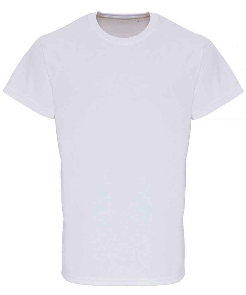 Tridri Embossed Sleeve T-Shirt in White by TriDri — Custom branded clothing by Print Press, featuring premium embroidery produced in our specialist print lab in the UK.