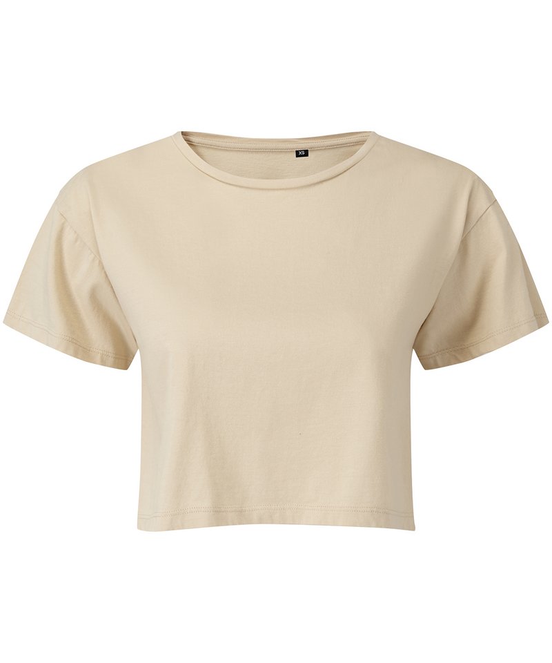 Women's Tridri Crop Top in Nude by TriDri — Custom branded clothing by Print Press, featuring premium embroidery produced in our specialist print lab in the UK.