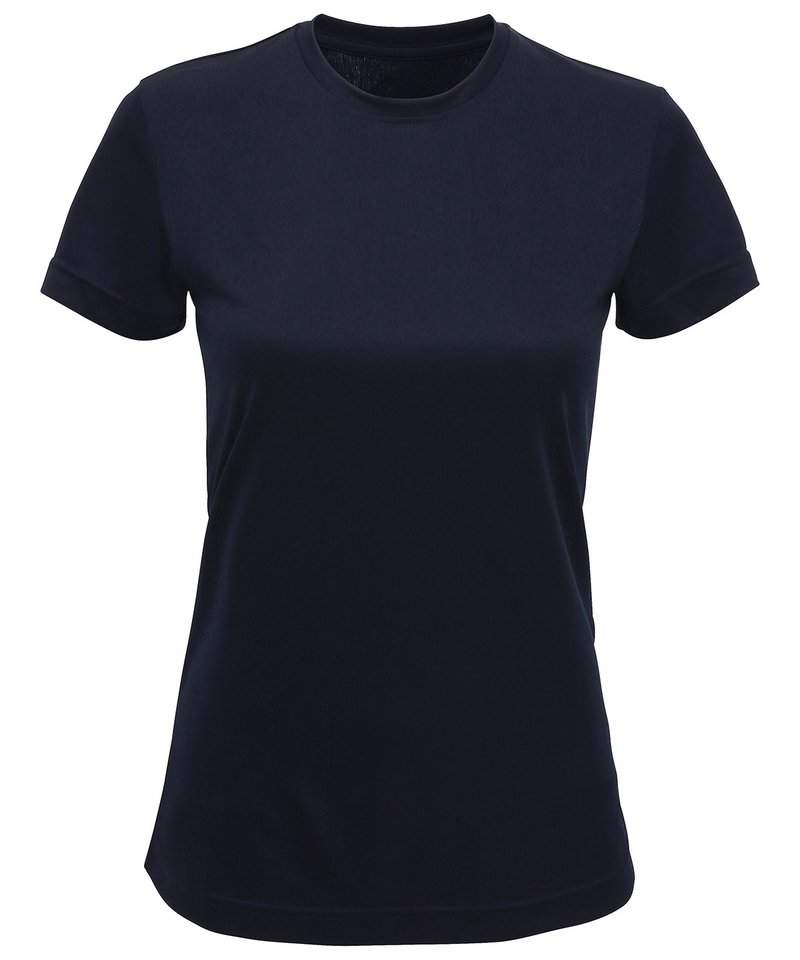 Women's Tridri Performance T-Shirt in French Navy by TriDri — Custom branded clothing by Print Press, featuring premium embroidery produced in our specialist print lab in the UK.