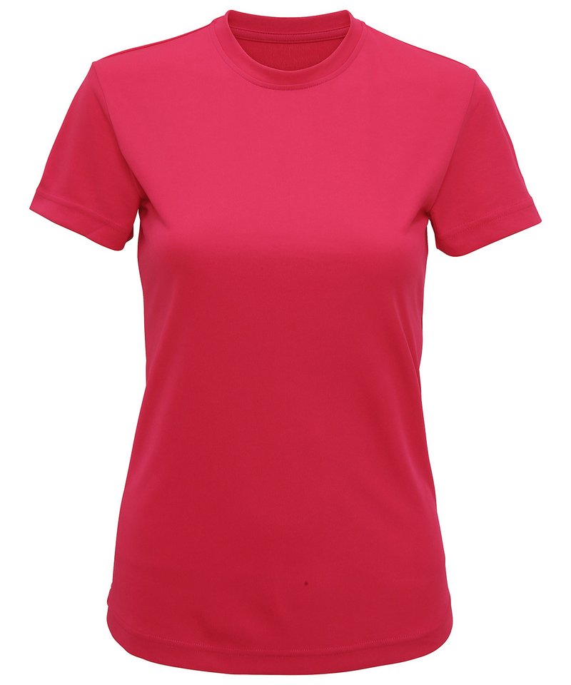Women's Tridri Performance T-Shirt in Hot Pink by TriDri — Custom branded clothing by Print Press, featuring premium embroidery produced in our specialist print lab in the UK.