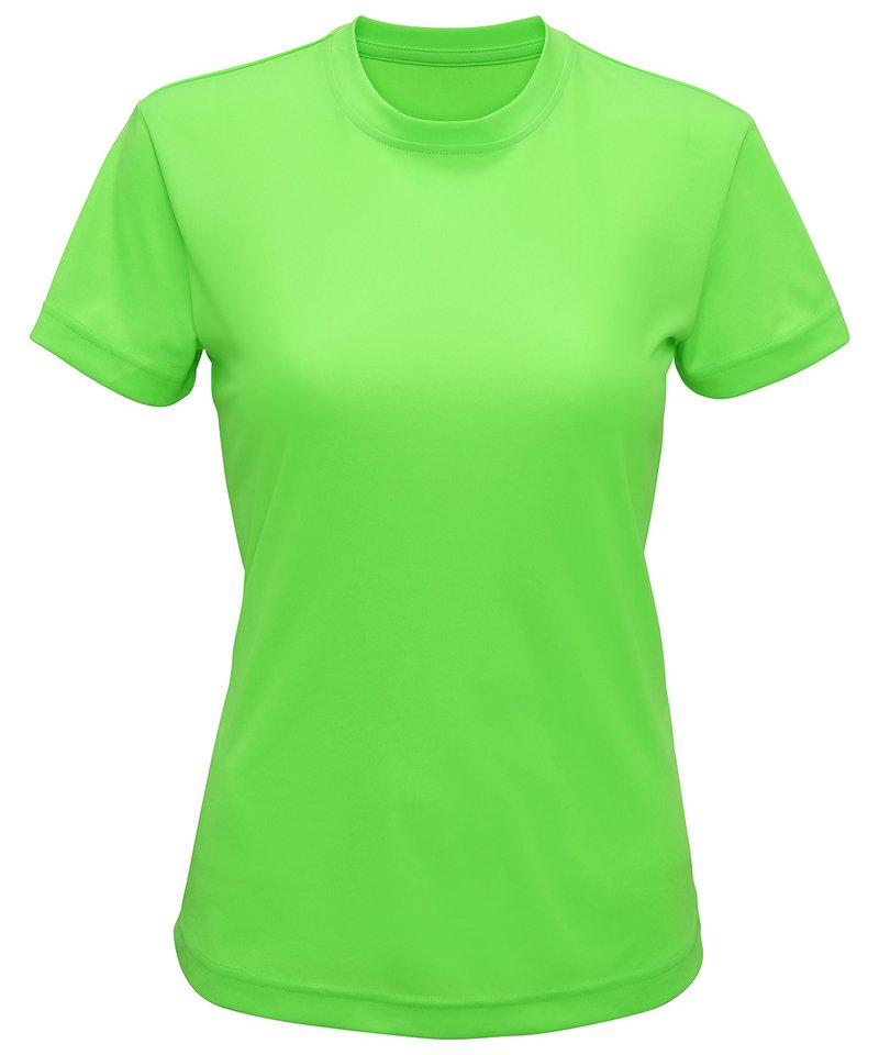 Women's Tridri Performance T-Shirt in Lightning Green by TriDri — Custom branded clothing by Print Press, featuring premium embroidery produced in our specialist print lab in the UK.