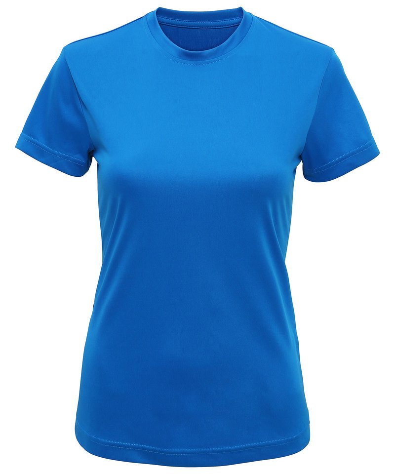 Women's Tridri Performance T-Shirt in Sapphire by TriDri — Custom branded clothing by Print Press, featuring premium embroidery produced in our specialist print lab in the UK.