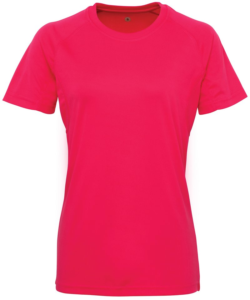 Women's Tridri Panelled Tech Tee in by TriDri — Custom branded clothing by Print Press, featuring premium embroidery produced in our specialist print lab in the UK.