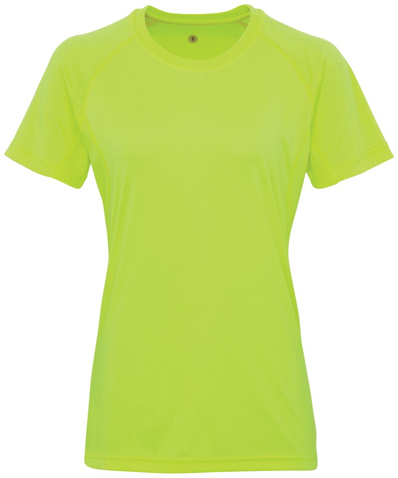 Women's Tridri Panelled Tech Tee in by TriDri — Custom branded clothing by Print Press, featuring premium embroidery produced in our specialist print lab in the UK.