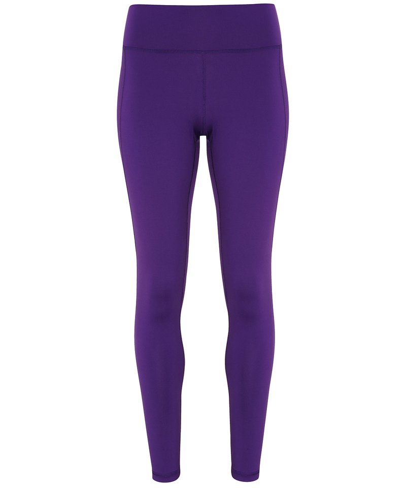 Women's Tridri Performance Leggings in XS Purple by TriDri — Custom branded clothing by Print Press, featuring premium embroidery produced in our specialist print lab in the UK.