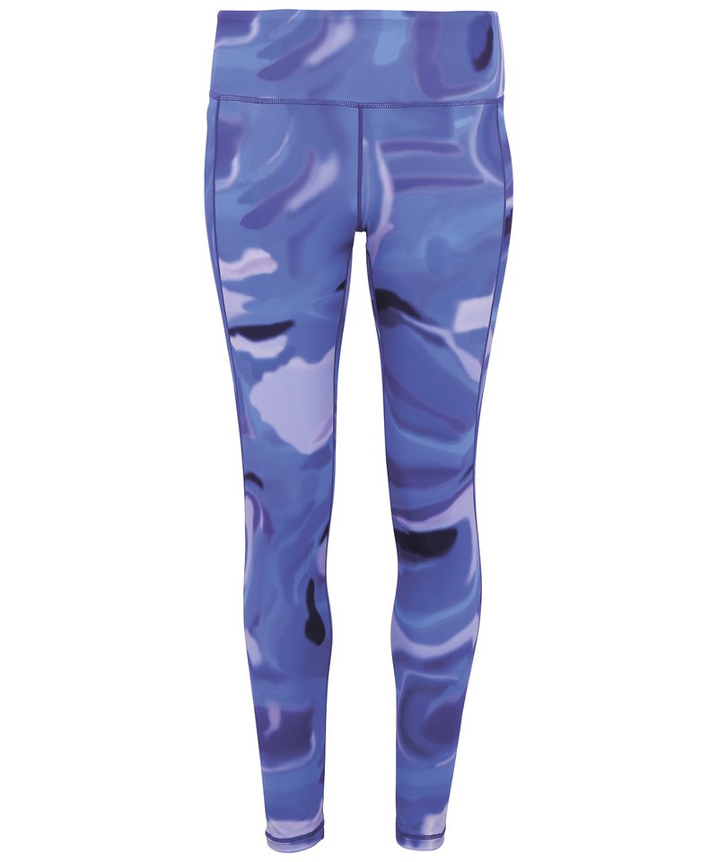 Women's Tridri Performance Aurora Leggings in Blue by TriDri — Custom branded clothing by Print Press, featuring premium embroidery produced in our specialist print lab in the UK.