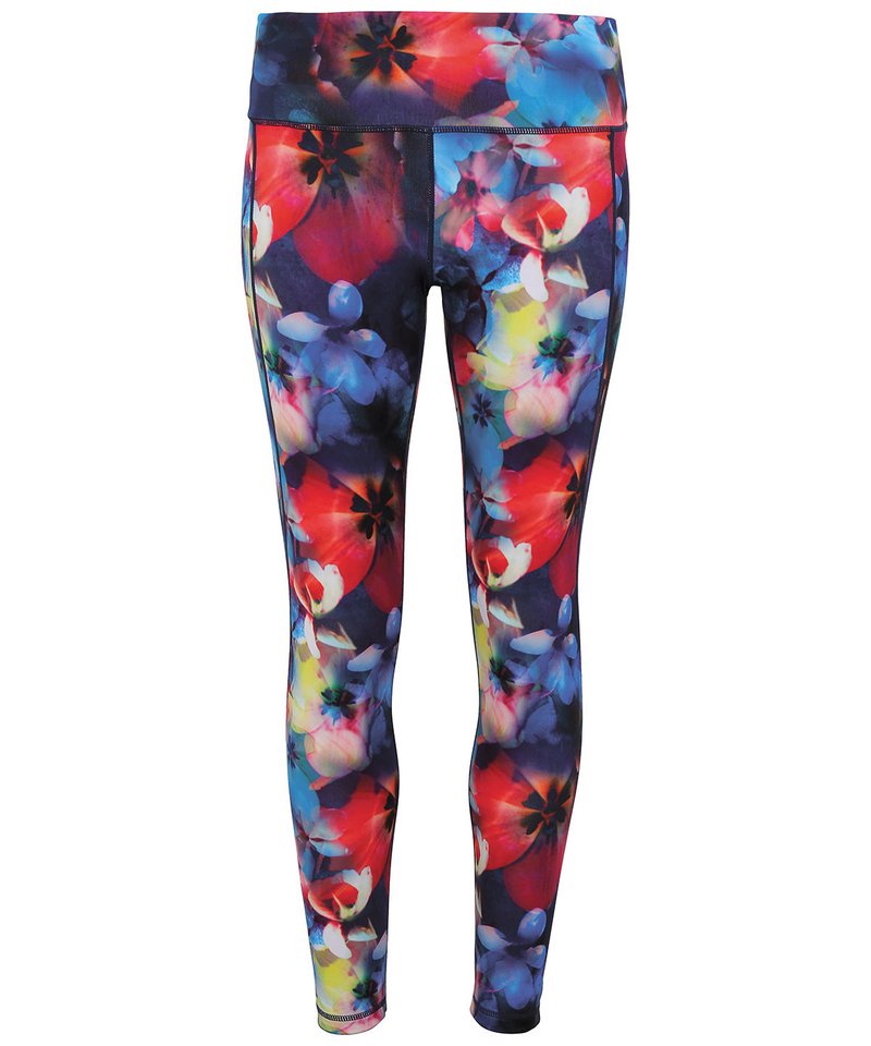 Women's Tridri Performance Flower Leggings Full-Length in Multi by TriDri — Custom branded clothing by Print Press, featuring premium embroidery produced in our specialist print lab in the UK.