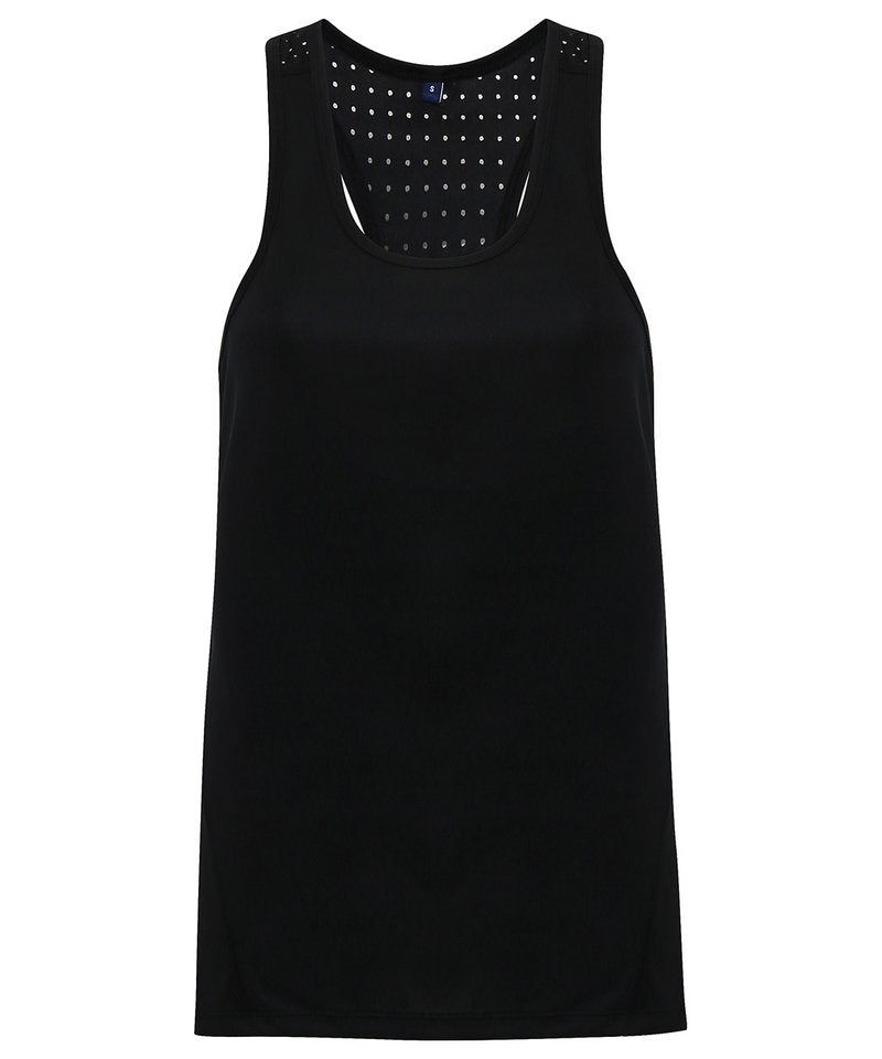 Women's Tridri 'Laser Cut' Vest in Black by TriDri — Custom branded clothing by Print Press, featuring premium embroidery produced in our specialist print lab in the UK.