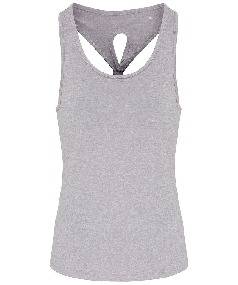 Women's Tridri Yoga Knot Vest in by TriDri — Custom branded clothing by Print Press, featuring premium embroidery produced in our specialist print lab in the UK.