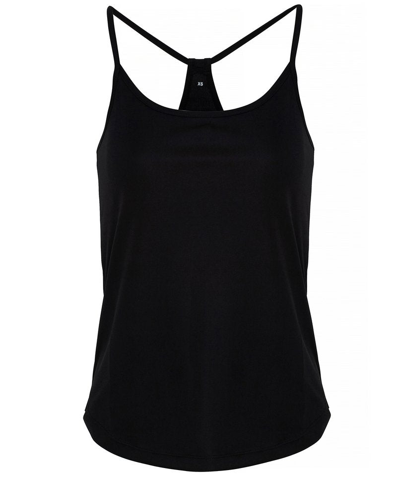 Women's Tridri Yoga Vest in Black by TriDri — Custom branded clothing by Print Press, featuring premium embroidery produced in our specialist print lab in the UK.