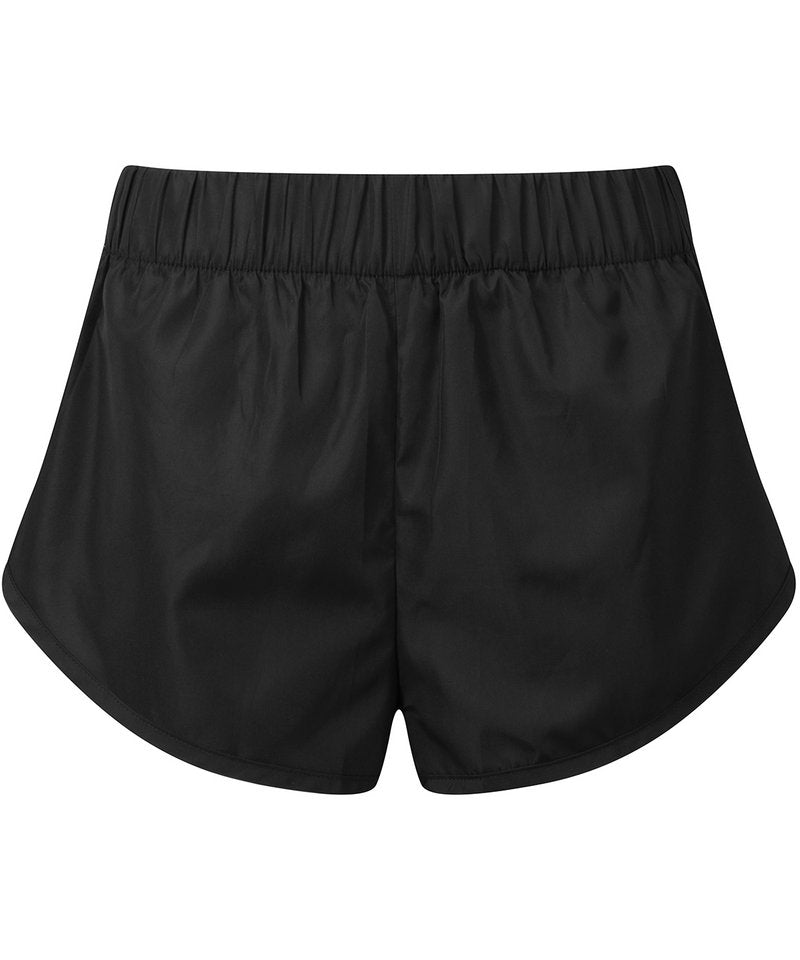 Women's Tridri Running Shorts in Black by TriDri — Custom branded clothing by Print Press, featuring premium embroidery produced in our specialist print lab in the UK.