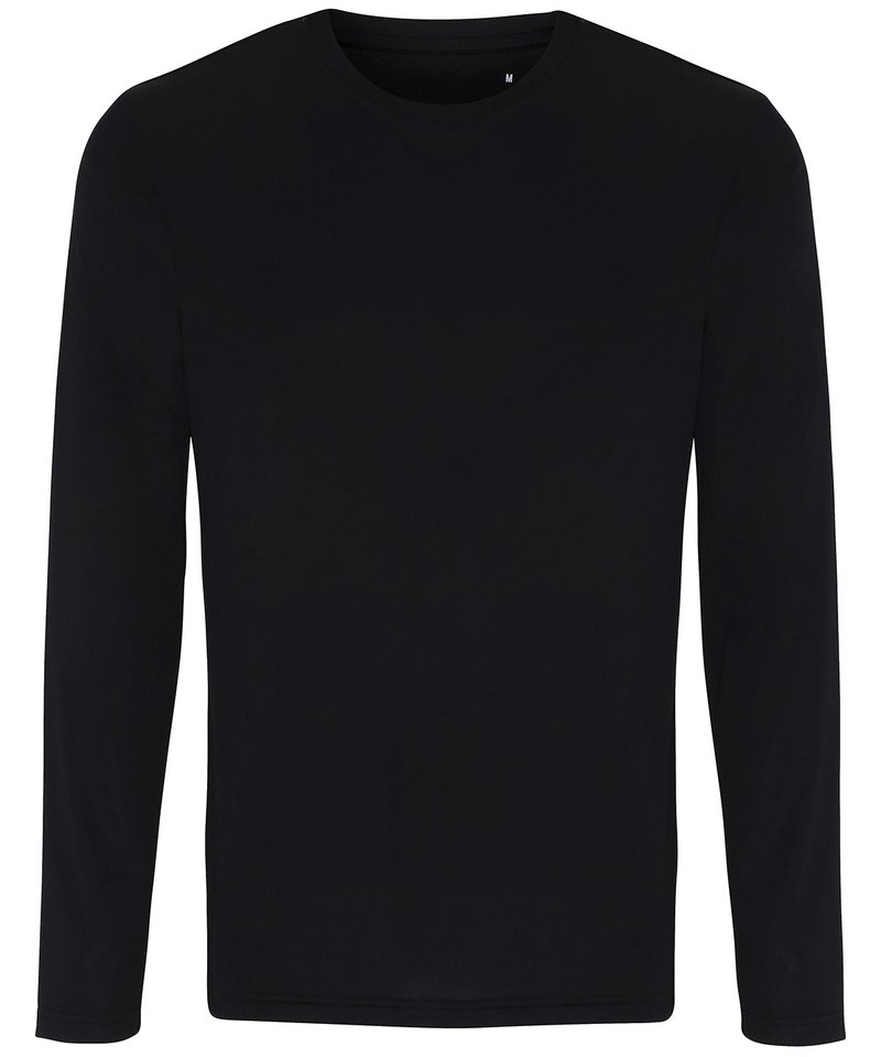 Tridri Long Sleeve Performance T-Shirt in Black by TriDri — Custom branded clothing by Print Press, featuring premium embroidery produced in our specialist print lab in the UK.