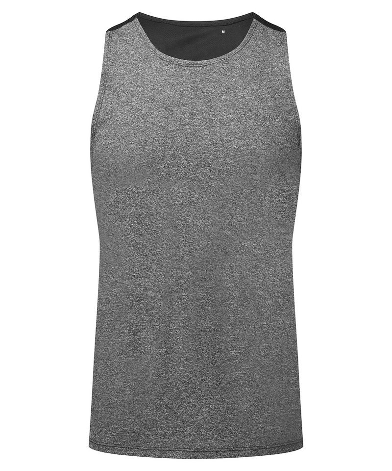 Tridri Performance Contrast Vest in Black Melange Black by TriDri — Custom branded clothing by Print Press, featuring premium embroidery produced in our specialist print lab in the UK.