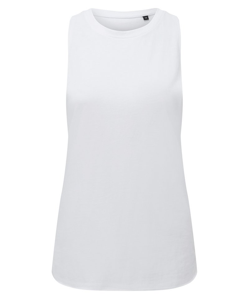 Women's Tridri Organic Tank Top in White by TriDri — Custom branded clothing by Print Press, featuring premium embroidery produced in our specialist print lab in the UK.