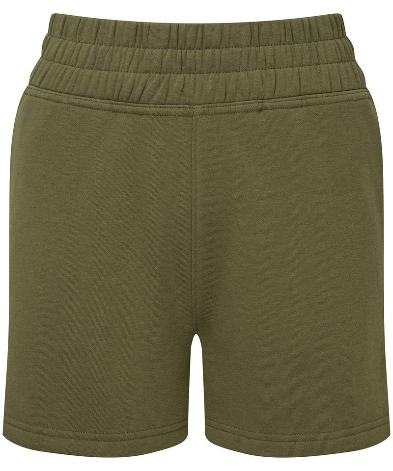 Women's Tridri Jogger Shorts in Olive by TriDri — Custom branded clothing by Print Press, featuring premium embroidery produced in our specialist print lab in the UK.