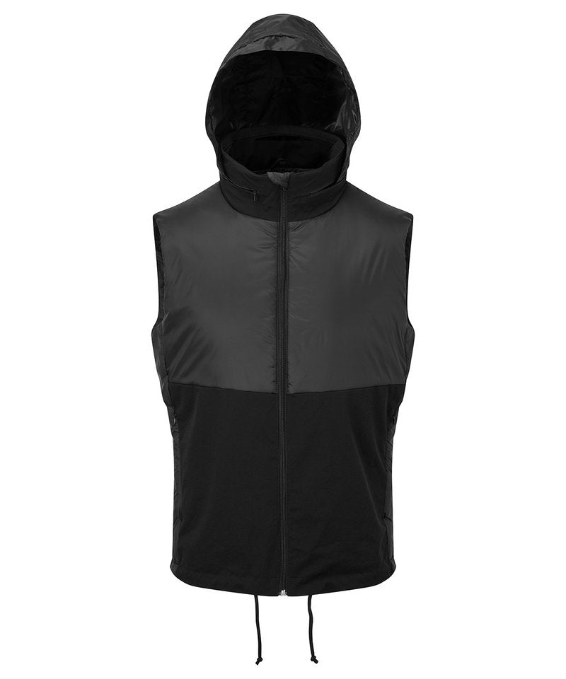 Men's Tridri Insulated Hybrid Gilet in Black by TriDri — Custom branded clothing by Print Press, featuring premium embroidery produced in our specialist print lab in the UK.