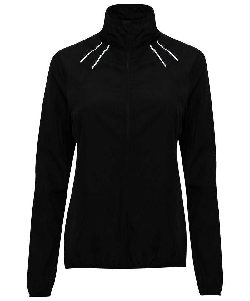 Women's Tridri Ultra-Light Fitness Shell in Black by TriDri — Custom branded clothing by Print Press, featuring premium embroidery produced in our specialist print lab in the UK.