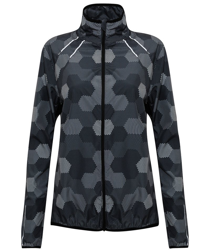 Women's Tridri Ultra-Light Fitness Shell in Hex Black by TriDri — Custom branded clothing by Print Press, featuring premium embroidery produced in our specialist print lab in the UK.