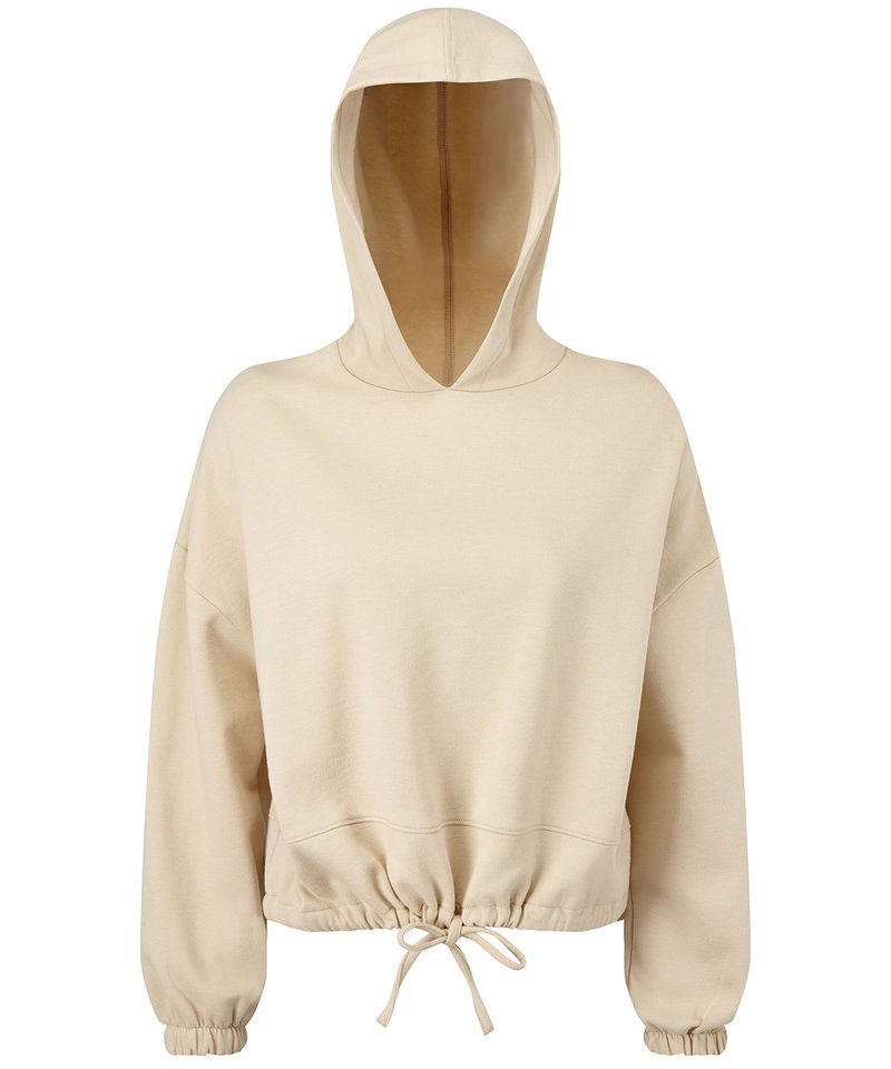 Women's Tridri Cropped Oversize Hoodie in Nude by TriDri — Custom branded clothing by Print Press, featuring premium embroidery produced in our specialist print lab in the UK.