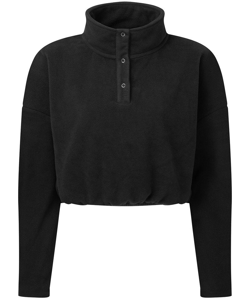 Women's Tridri Cropped Fleece in Black by TriDri — Custom branded clothing by Print Press, featuring premium embroidery produced in our specialist print lab in the UK.