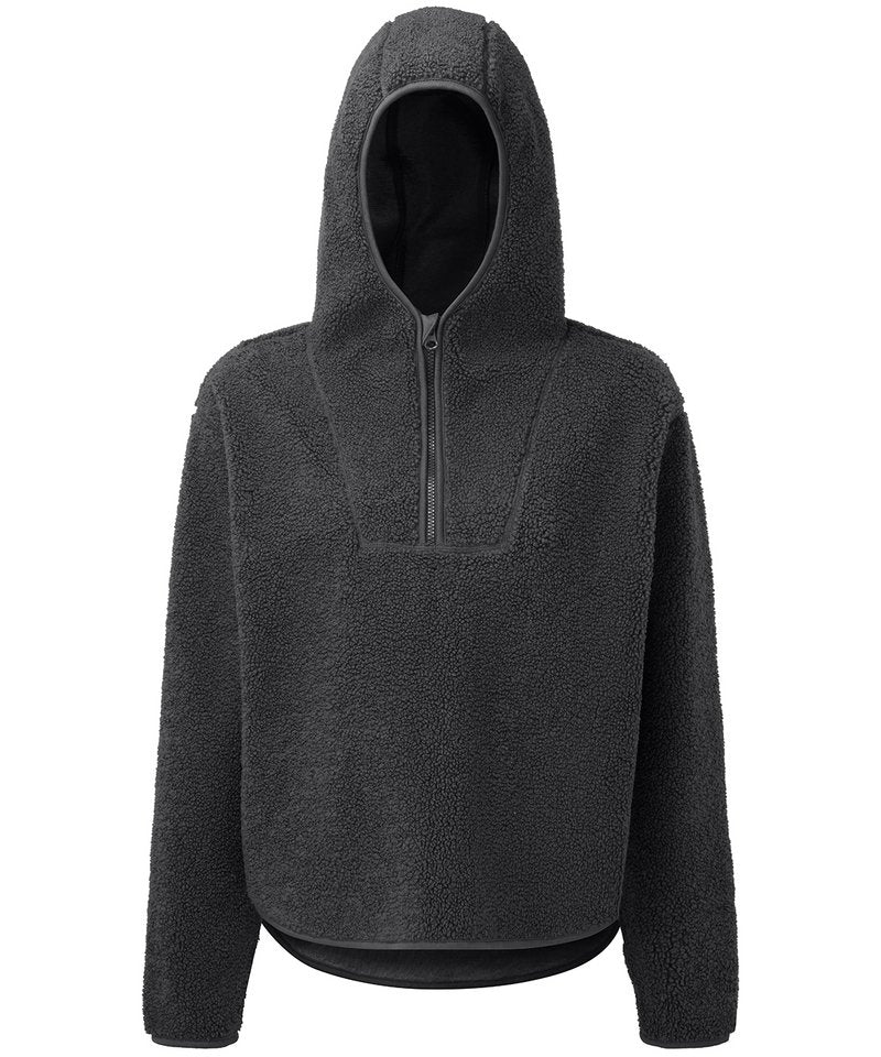 Women's Tridri Sherpa 1/4 Zip Hoodie in Charcoal by TriDri — Custom branded clothing by Print Press, featuring premium embroidery produced in our specialist print lab in the UK.
