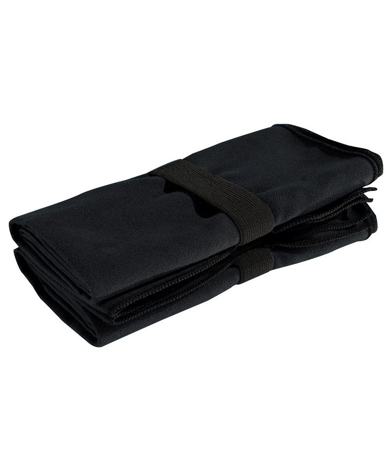 Tridri Microfibre Quick-Dry Fitness Towel in One size Black by TriDri — Custom branded clothing by Print Press, featuring premium embroidery produced in our specialist print lab in the UK.