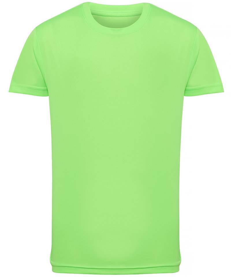 Kids Tridri Performance T-Shirt in Lightning Green by TriDri — Custom branded clothing by Print Press, featuring premium embroidery produced in our specialist print lab in the UK.