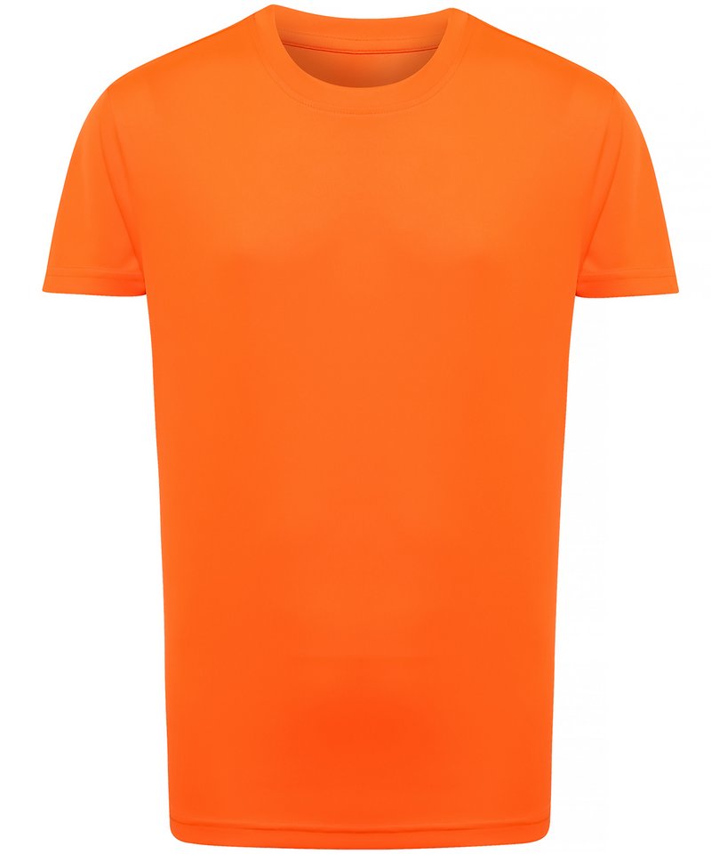 Kids Tridri Performance T-Shirt in Lightning Orange by TriDri — Custom branded clothing by Print Press, featuring premium embroidery produced in our specialist print lab in the UK.