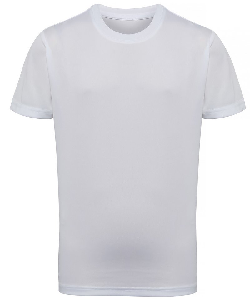 Kids Tridri Performance T-Shirt in White by TriDri — Custom branded clothing by Print Press, featuring premium embroidery produced in our specialist print lab in the UK.