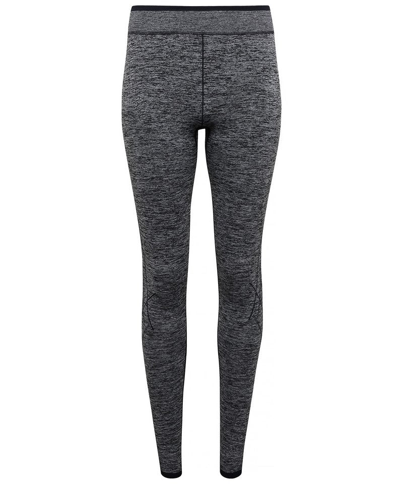Women's Tridri Seamless '3D Fit' Multi-Sport Performance Leggings in Charcoal by TriDri — Custom branded clothing by Print Press, featuring premium embroidery produced in our specialist print lab in the UK.