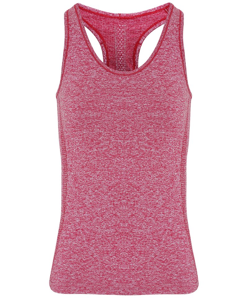 Women's Tridri Seamless '3D Fit' Multi-Sport Sculpt Vest in Burgundy by TriDri — Custom branded clothing by Print Press, featuring premium embroidery produced in our specialist print lab in the UK.